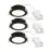 Mehrfachpackung 3x Nordlux Downlight Olea Schwarz 4.4W 345lm 110D - 930 | 68mm - IP65 - Höchste Farbwiedergabe