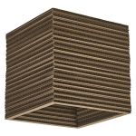 Ledvance Decor Mur et Plafonnier Carré Brun | Convient pour 1x E27