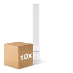 Lot 10x Noxion Lucent PL-S LED 6W - 840 Blanc Froid | 4-Pins - Équivalent 11W