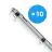 Lot 10x Noxion Réglette LED Étanche Poseidon V3.0 18-30W 2340-4200lm - 830-865 CCT | 120cm - Câblage Traversant (5x2.5mm2)
